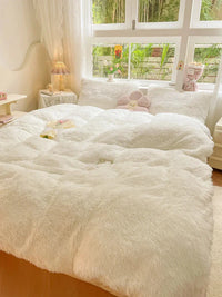 Candy-Coloured Soft Duvet Cover - FluffCandy-Dark Grey-1.5m bed-State of Style