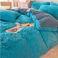 Candy-Coloured Soft Duvet Cover - FluffCandy-Sky Blue-1.5m bed-State of Style