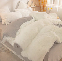 Candy-Coloured Soft Duvet Cover - FluffCandy-White-1.5m bed-State of Style