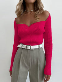 CandysShirt | Women's Cosy Winter Knit Pullover-Rose Red-S-State of Style
