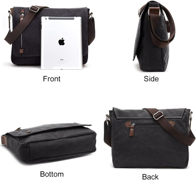 Durable Canvas Messenger Shoulder Satchel Bag – Corven