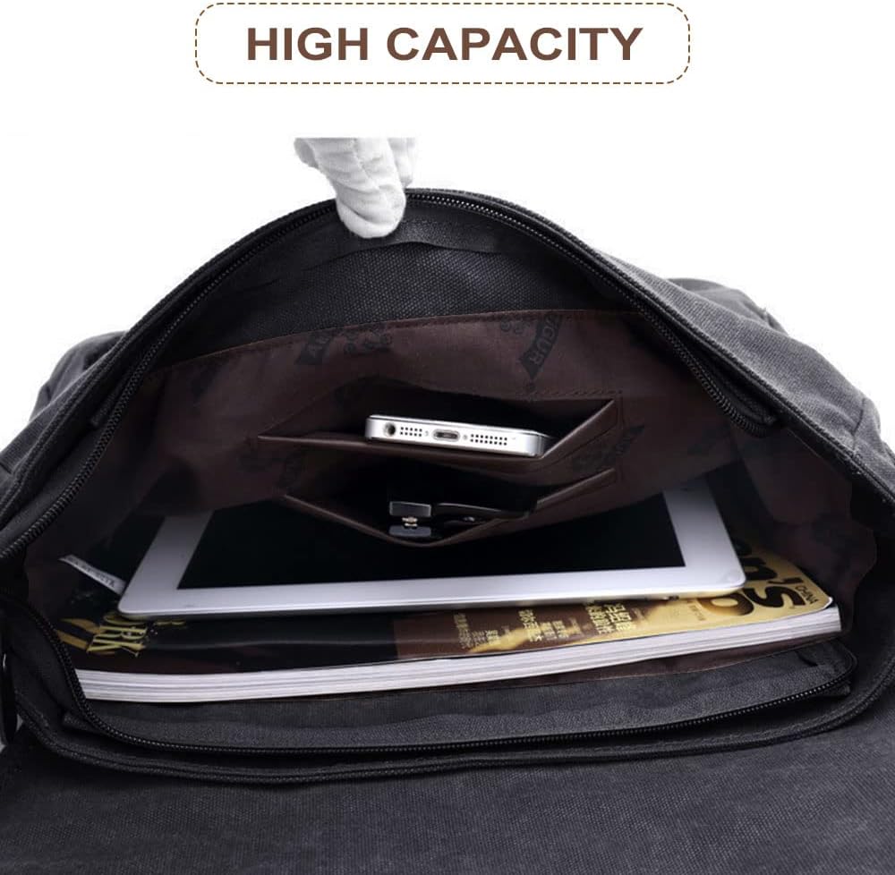 Durable Canvas Messenger Shoulder Satchel Bag – Corven