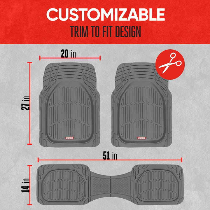 Car Floor Mats Flexible-Complete set-Beige-State of Style