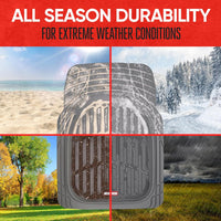 Car Floor Mats Flexible-Complete set-Beige-State of Style