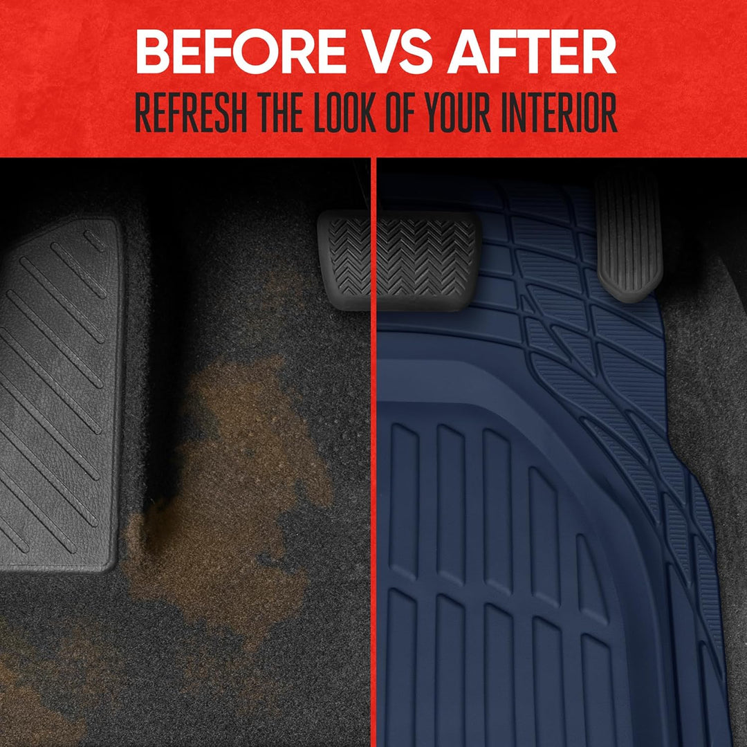 Car Floor Mats Flexible-Complete set-Beige-State of Style