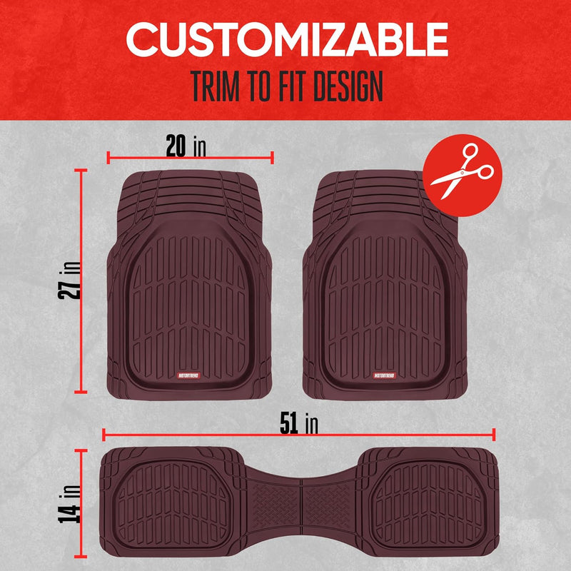 Car Floor Mats Flexible-Complete set-Beige-State of Style