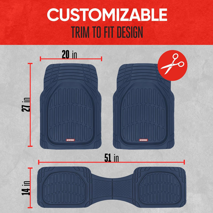 Car Floor Mats Flexible-Complete set-Beige-State of Style