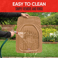 Car Floor Mats Flexible-Complete set-Beige-State of Style