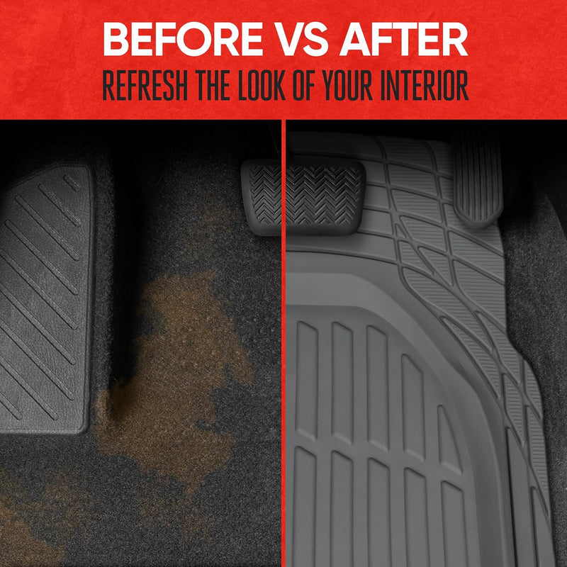 Car Floor Mats Flexible-Complete set-Beige-State of Style