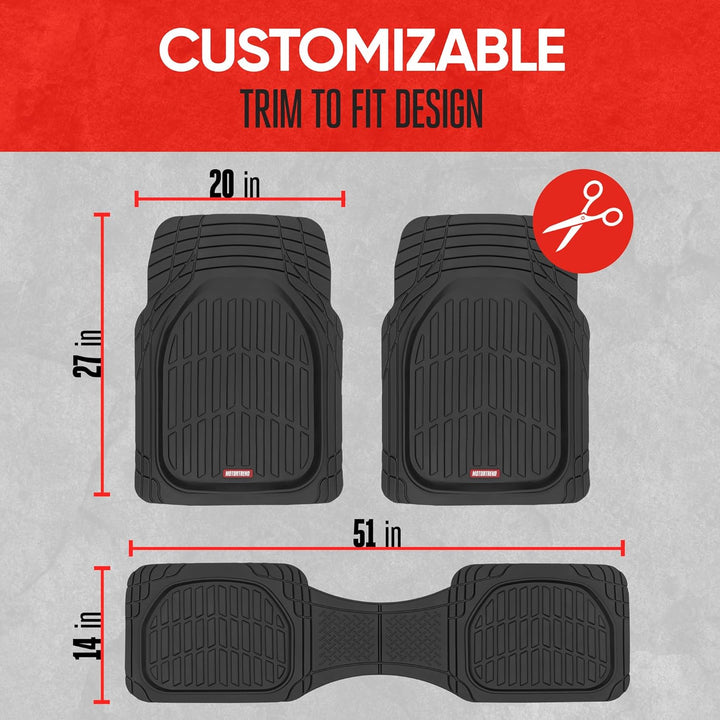 Car Floor Mats Flexible-Complete set-Beige-State of Style
