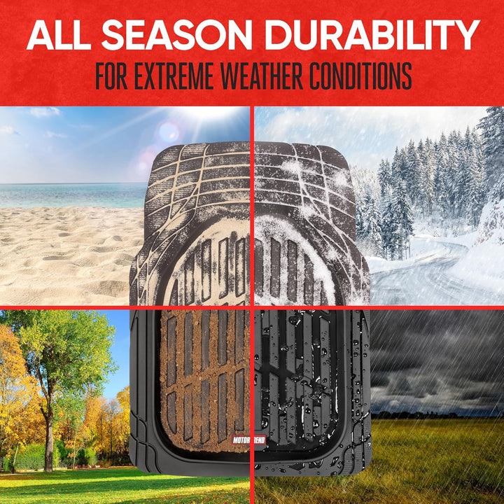 Car Floor Mats Flexible-Complete set-Beige-State of Style