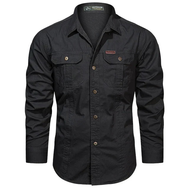 Cargo Shirt - Senn-Black-S-State of Style
