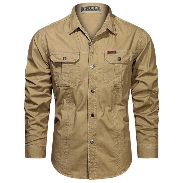 Cargo Shirt - Senn-Khaki-S-State of Style