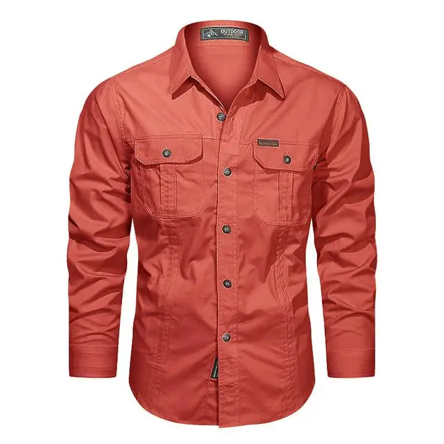Cargo Shirt - Senn-Red-S-State of Style