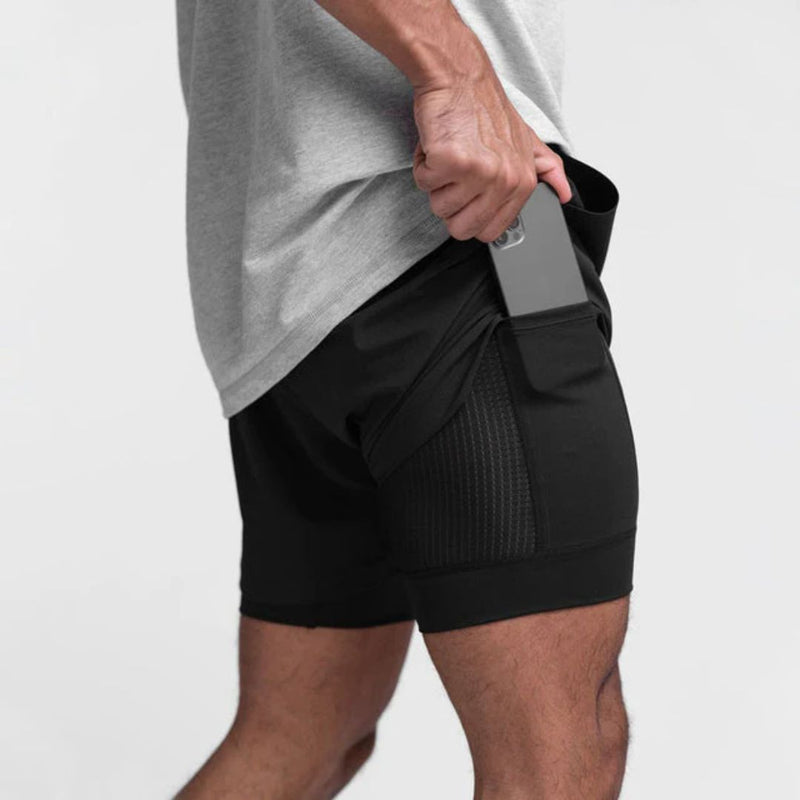 Carl Active-Fit Shorts-Black-S-State of Style