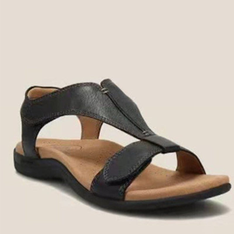 CarleighSandals | Women's Supportive Orthopaedic Sandals-Black-4.5-State of Style