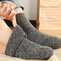 Carlos Traditional Socks – 5-Pack Thick Retro Thermal Socks-Dark Grey-State of Style