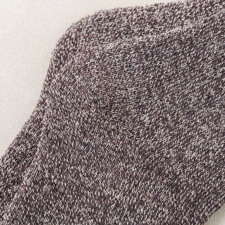 Carlos Traditional Socks – 5-Pack Thick Retro Thermal Socks-Dark Grey-State of Style