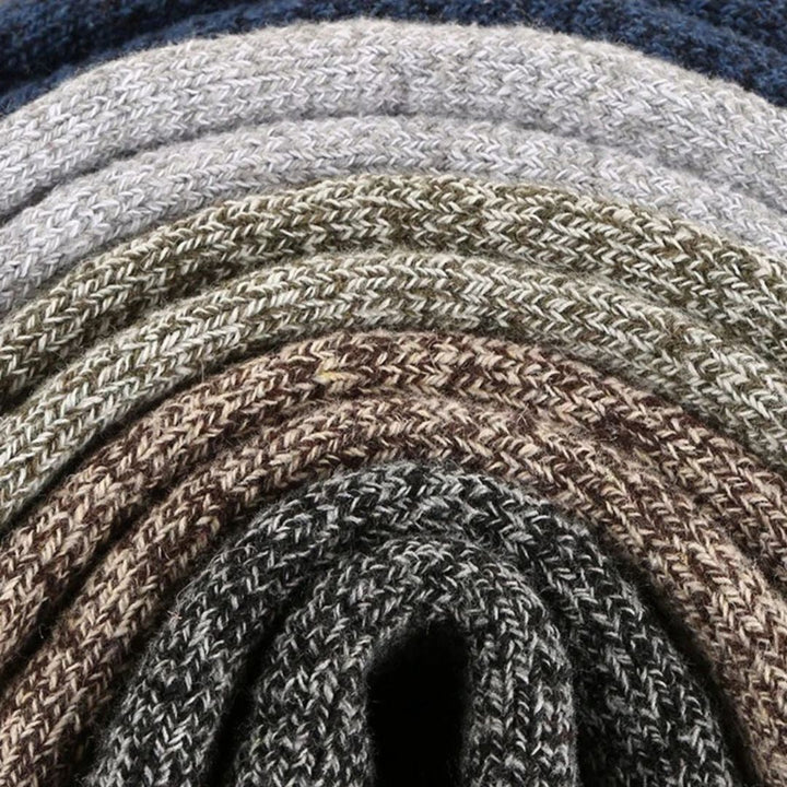 Carlos Traditional Socks – 5-Pack Thick Retro Thermal Socks-Dark Grey-State of Style