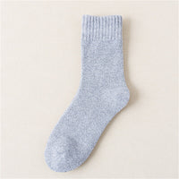 Carlos Traditional Socks – 5-Pack Thick Retro Thermal Socks-Light Grey-State of Style