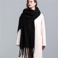 Carmie Checked Scarf – A Stylish Winter Essential-Black-State of Style