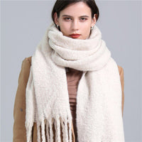 Carmie Checked Scarf – A Stylish Winter Essential-White-State of Style