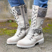 CaroliensBoots | Women's Non-Slip Sole Winter Boots-White-3.0-State of Style