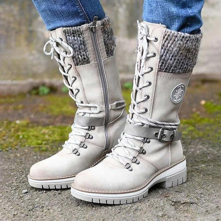 CaroliensBoots | Women's Non-Slip Sole Winter Boots-White-3.0-State of Style