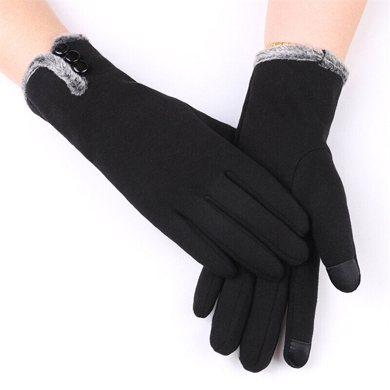 Caroline Cashmere-Lined Winter Gloves | Warm, Stylish & Touchscreen-Friendly-Black A-State of Style