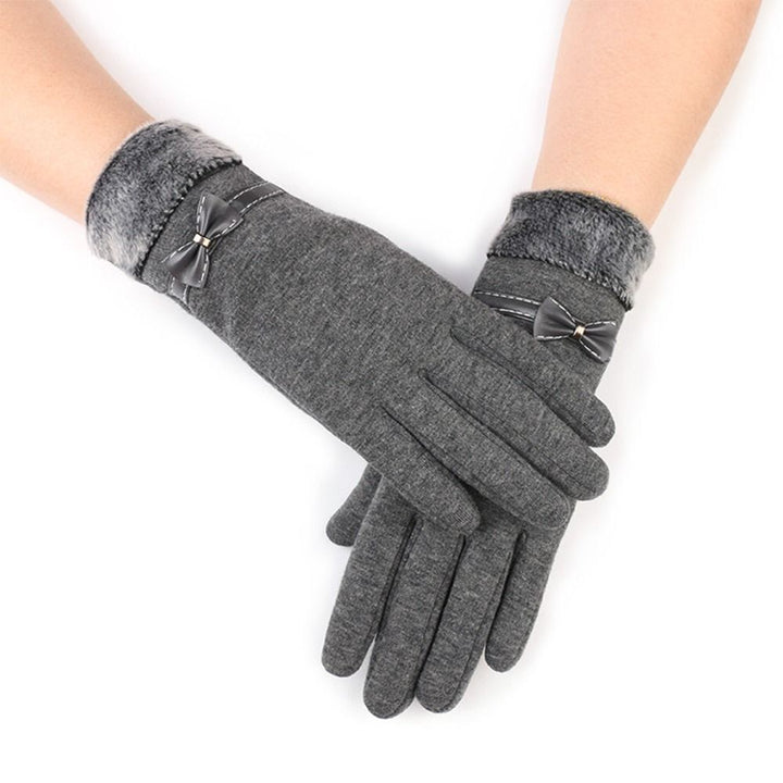Caroline Cashmere-Lined Winter Gloves | Warm, Stylish & Touchscreen-Friendly-Grey B-State of Style