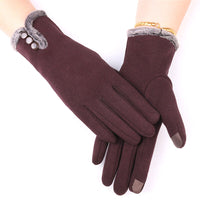 Caroline Cashmere-Lined Winter Gloves | Warm, Stylish & Touchscreen-Friendly-Purple A-State of Style