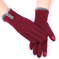 Caroline Cashmere-Lined Winter Gloves | Warm, Stylish & Touchscreen-Friendly-Red A-State of Style