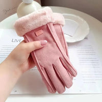 Carrie Faux Suede Gloves | Warm and Stylish-Blue-State of Style