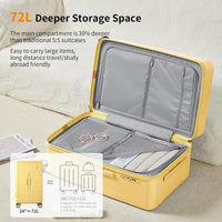 Large Hard-Shell Checked Suitcase with 8 Spinner Wheels