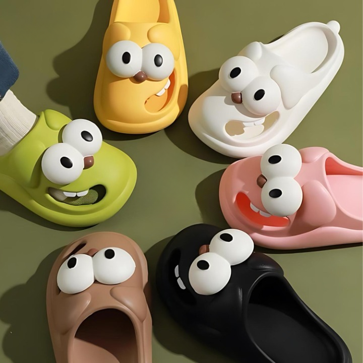 Cartoon slippers with comfort and character - PawJoy™ Cozy Pup Slippers-Green-3.5-State of Style