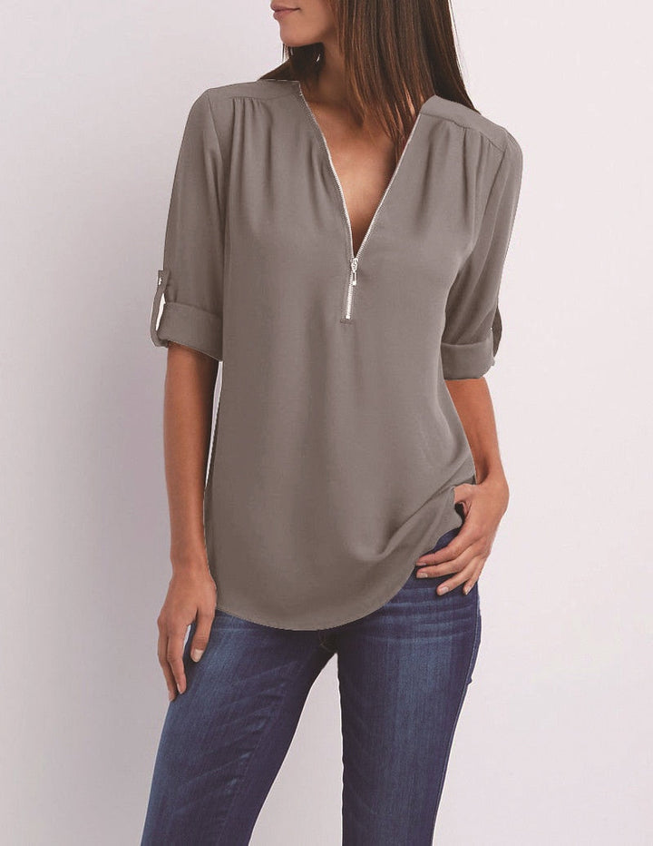 Casha Sweater | The Universal Pullover for Everyone-Grey-S-State of Style