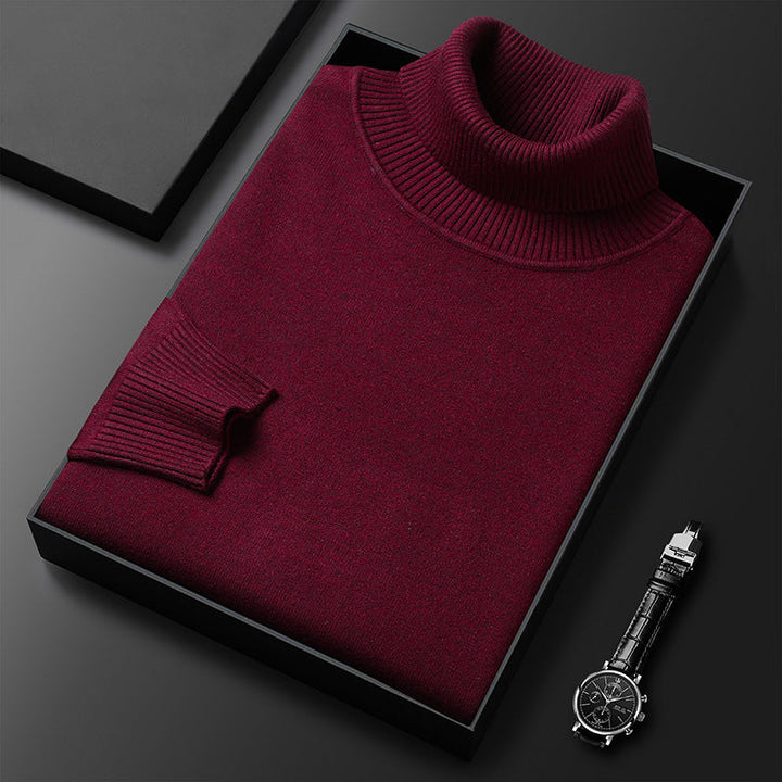 Cashmere Blend Turtleneck – Nordin-Bordeaux red-XS-State of Style