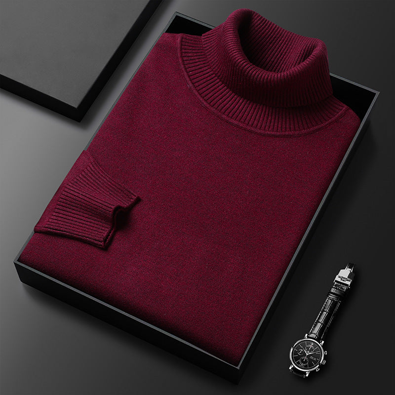 Cashmere Blend Turtleneck – Nordin-Bordeaux red-XS-State of Style