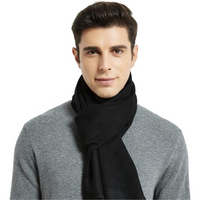 Cashmere Winter Scarf for Men - Ryan-Black/Red-State of Style