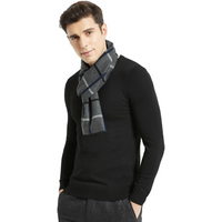 Cashmere Winter Scarf for Men - Ryan-Black/Red-State of Style