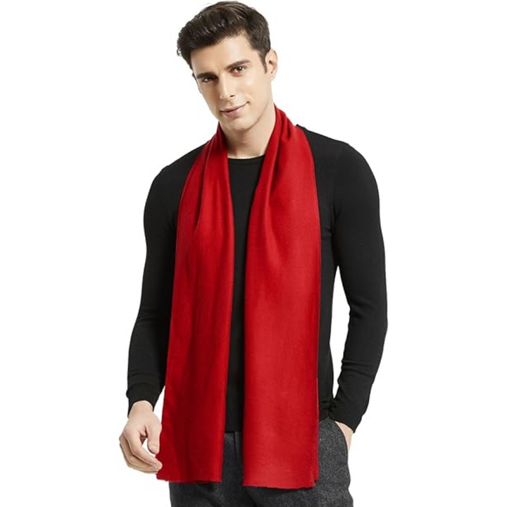 Cashmere Winter Scarf for Men - Ryan-Black/Red-State of Style