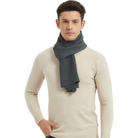 Cashmere Winter Scarf for Men - Ryan-Black/Red-State of Style