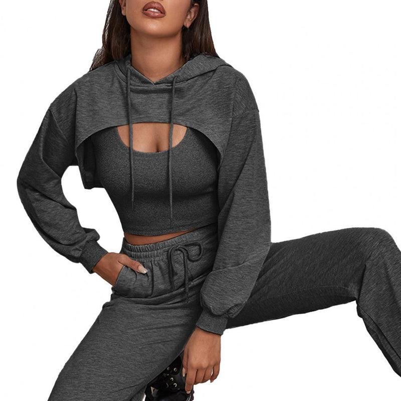 CassidyPakje I Women's Tracksuit-Dark Grey-XS-State of Style