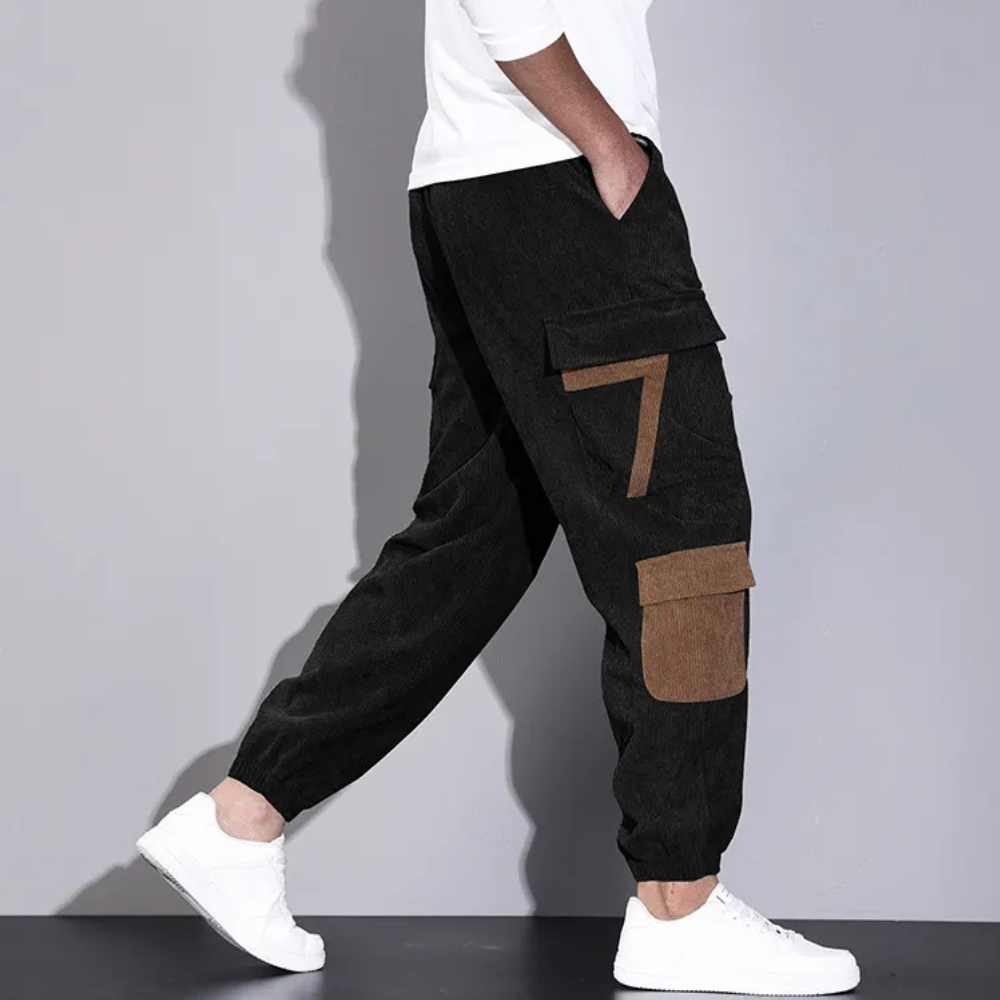 Casual Baggy Cargo Trousers for Men - Zane-Black-XS-State of Style
