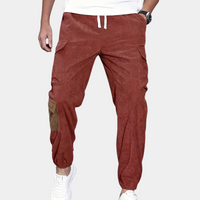 Casual Baggy Cargo Trousers for Men - Zane-Red-XS-State of Style