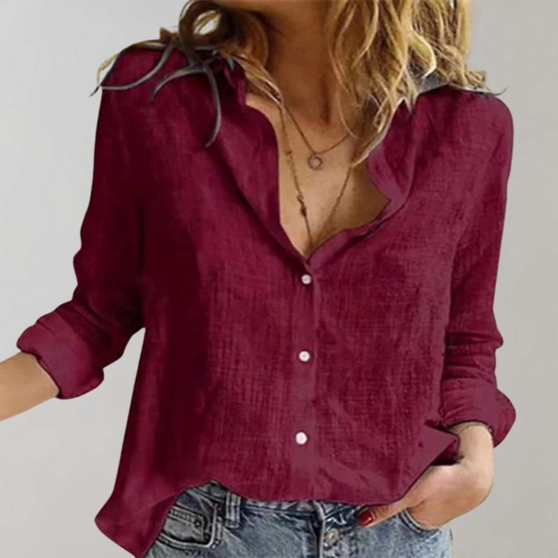 Casual Blouse for Women - Mira-Red-2XS-State of Style