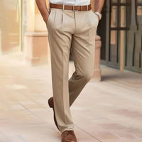 Casual Business Men's Trousers - Luca-Beige-XS-State of Style