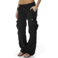 Casual Cargo Trousers for Women - Nova-Black-S-State of Style