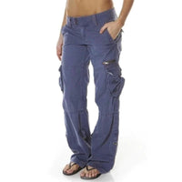 Casual Cargo Trousers for Women - Nova-Blue-S-State of Style