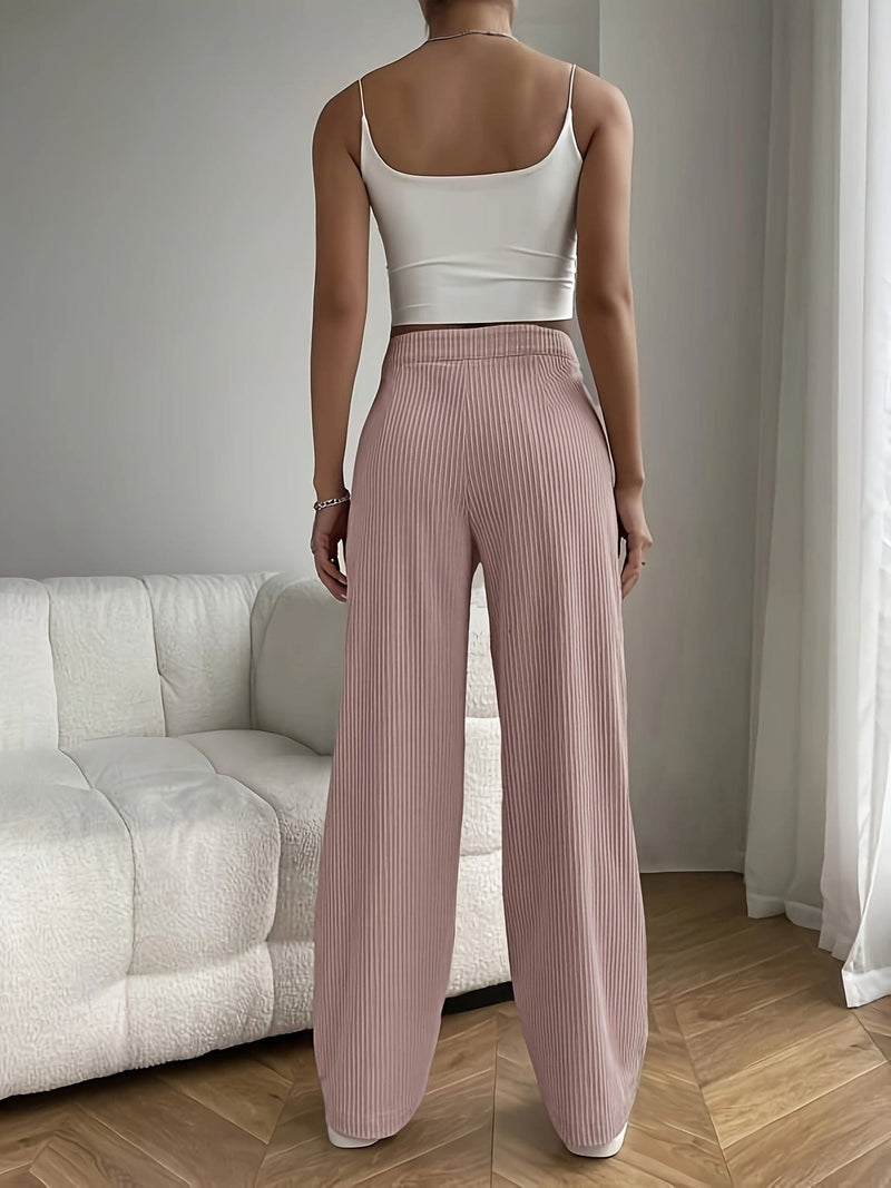 Casual Corduroy Trousers for Women - Elara-Apricot-XS-State of Style